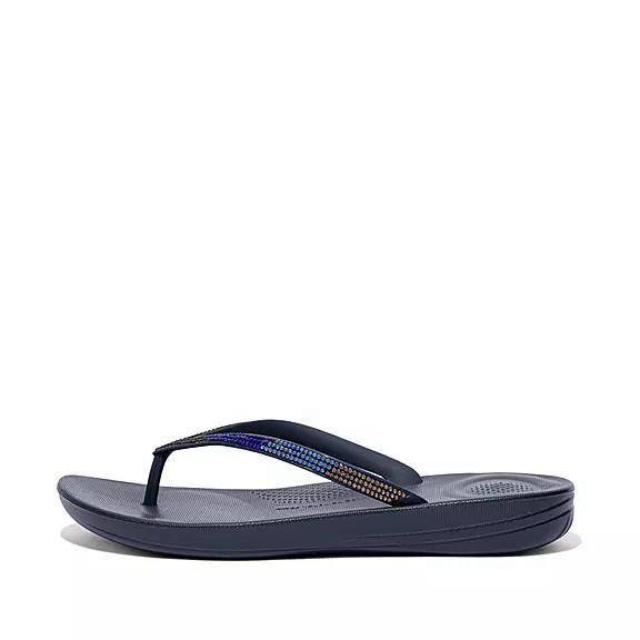 FitFlop Dámská Sandály S Odděleným Palcem Tmavě Blankyt - IQUSHION Ombré Sparkle CZ-642580